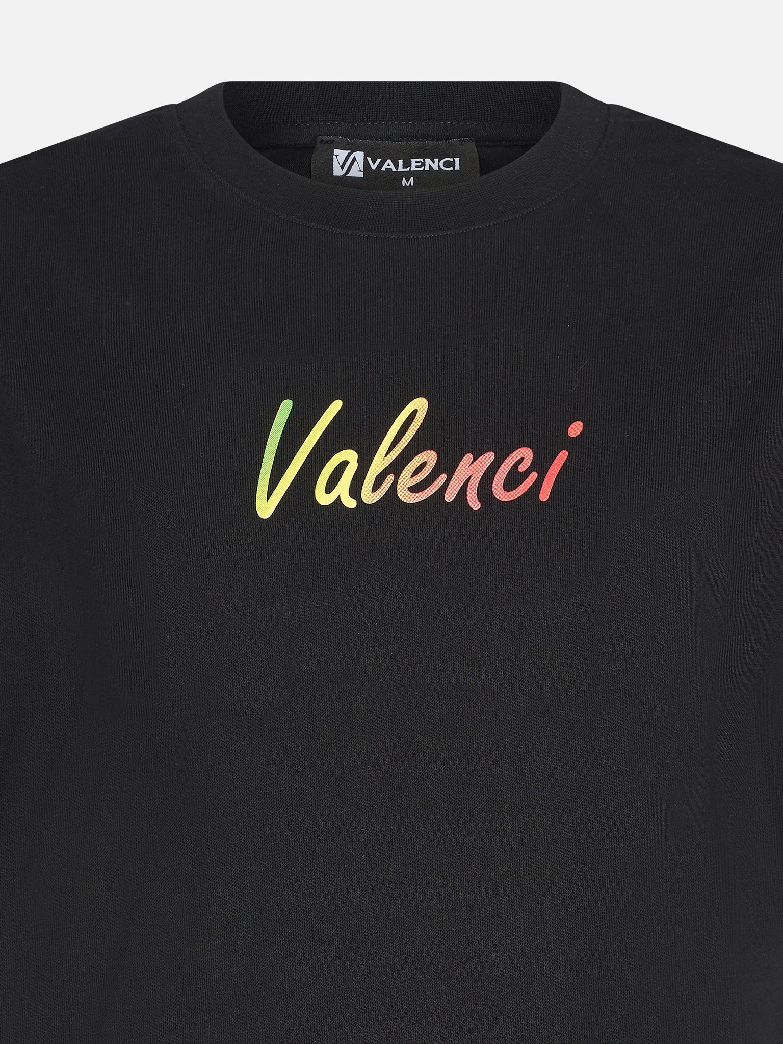 Valenci T-shirt Black Rainbow