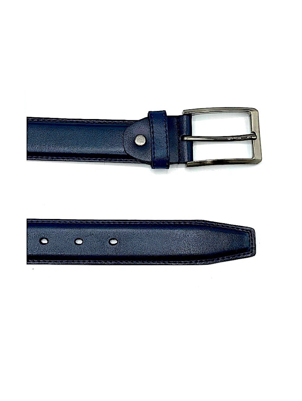 Leather belt Cobeña Navy