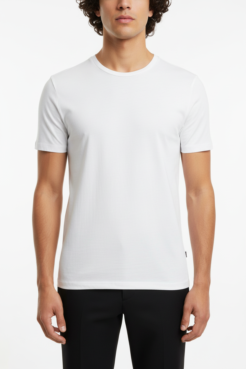 Basic T-shirt Valenci Wit