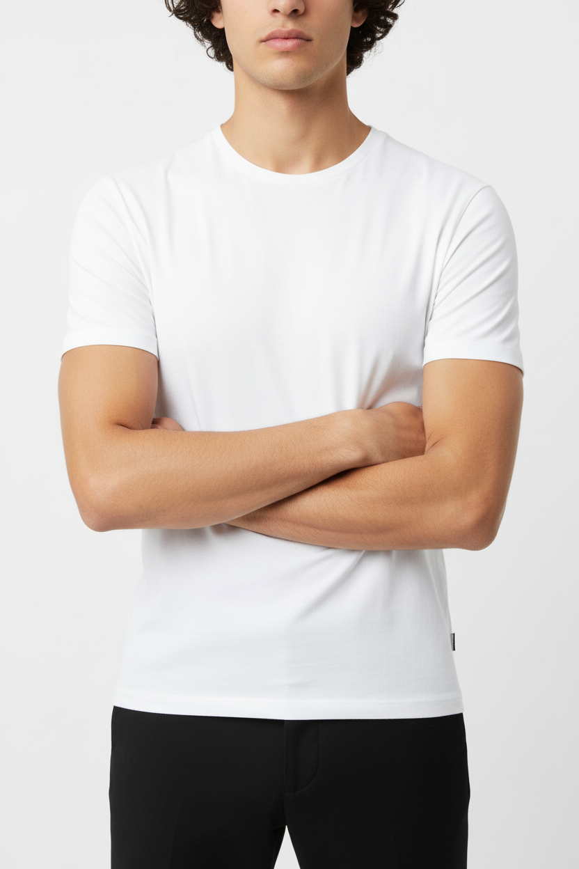 Basic T-shirt Valenci Wit