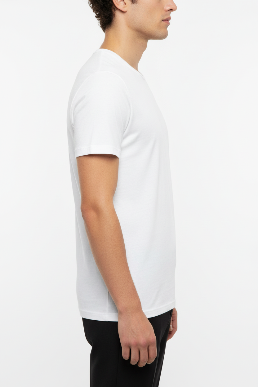 Basic T-shirt Valenci Wit