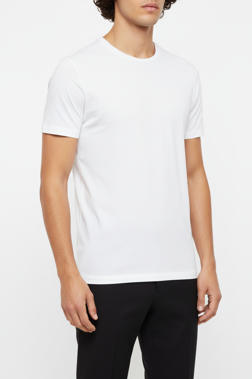 Basic T-shirt Valenci Wit