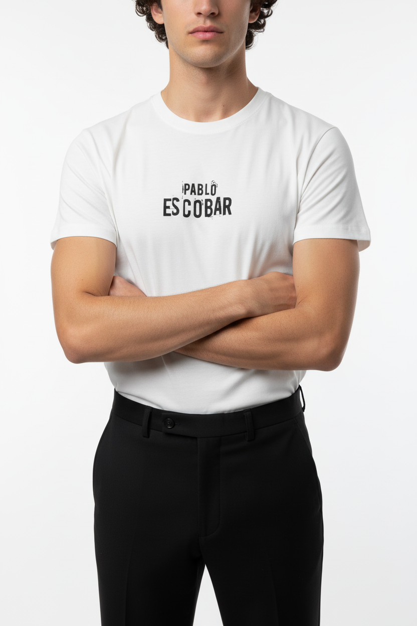Pablo Escobar T-Shirt Wit