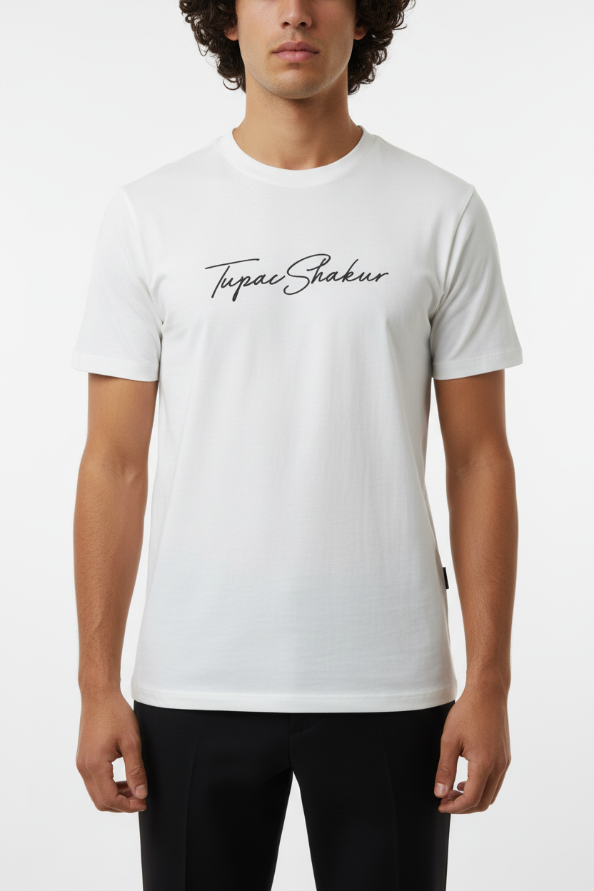 T-shirt Wit Tupac Shakur