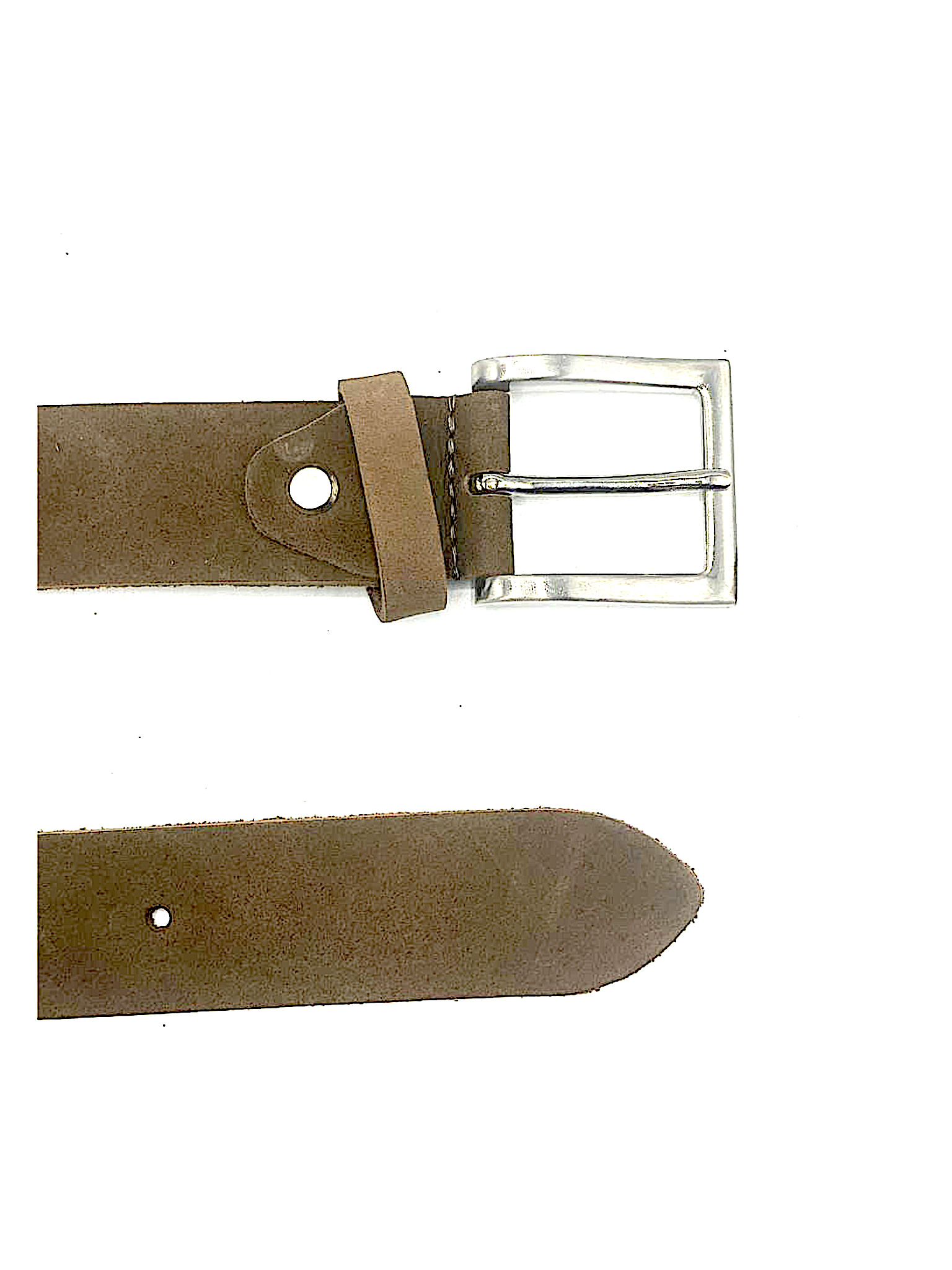 Leather belt Croco Gray