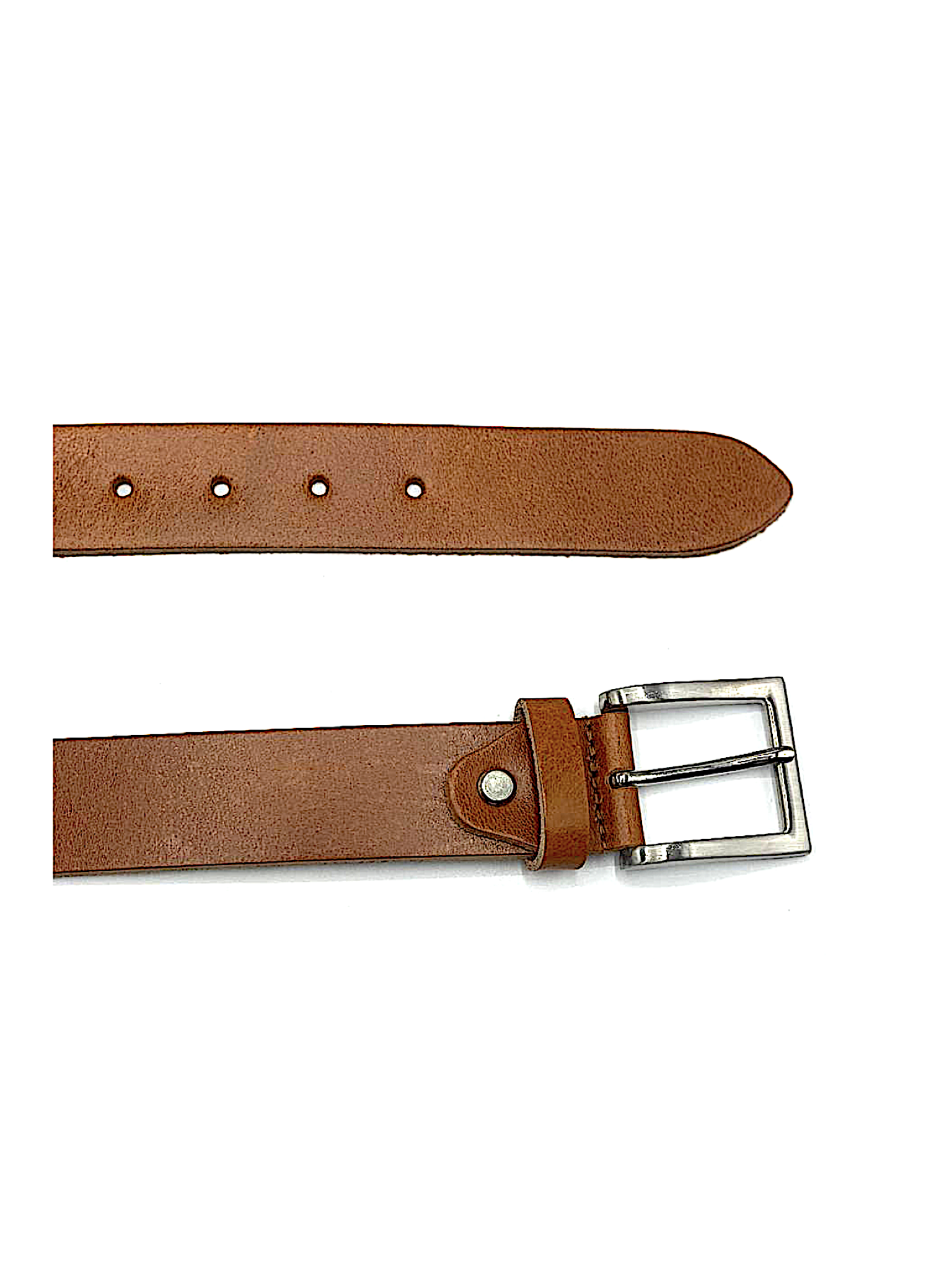 Leather belt Croco Gray