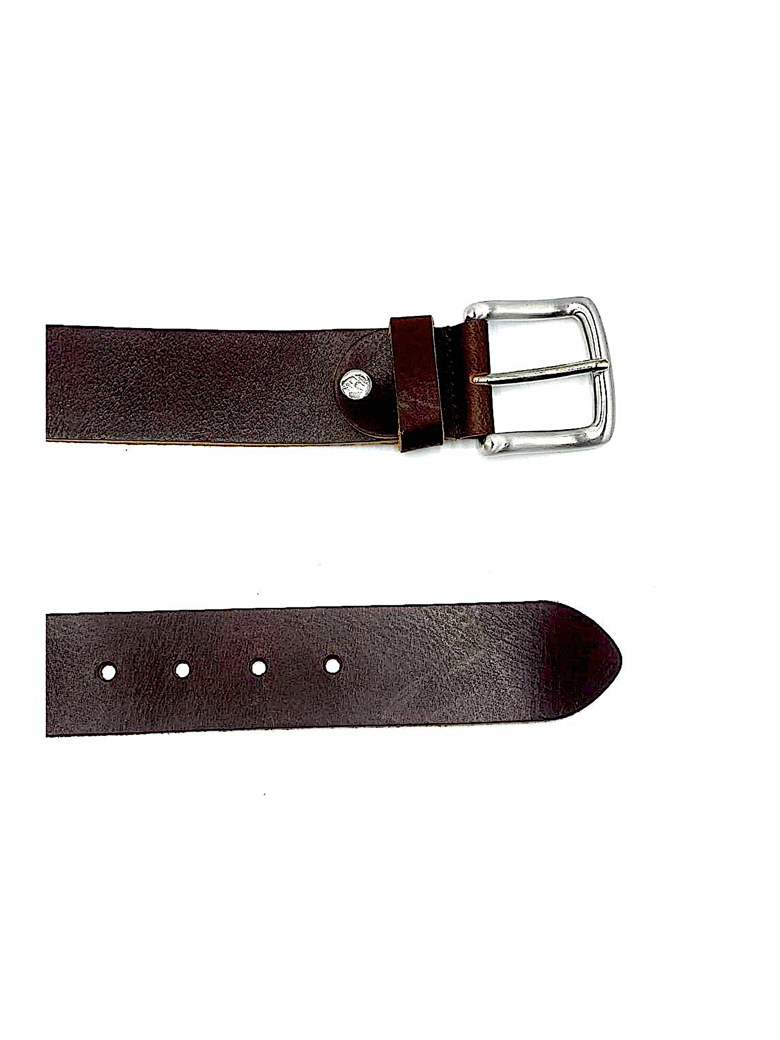 Leather belt Croco Gray