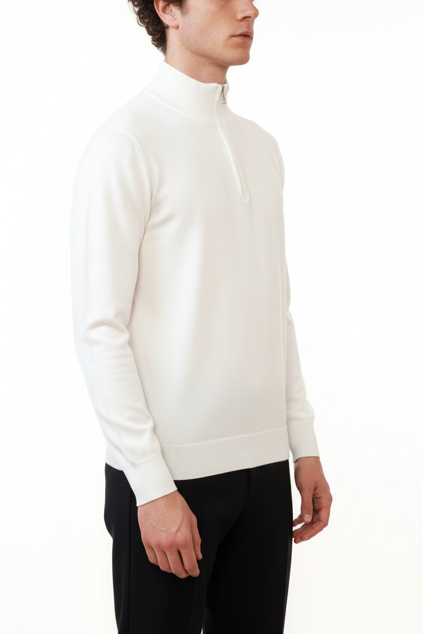 Valenci Halfzip Wit