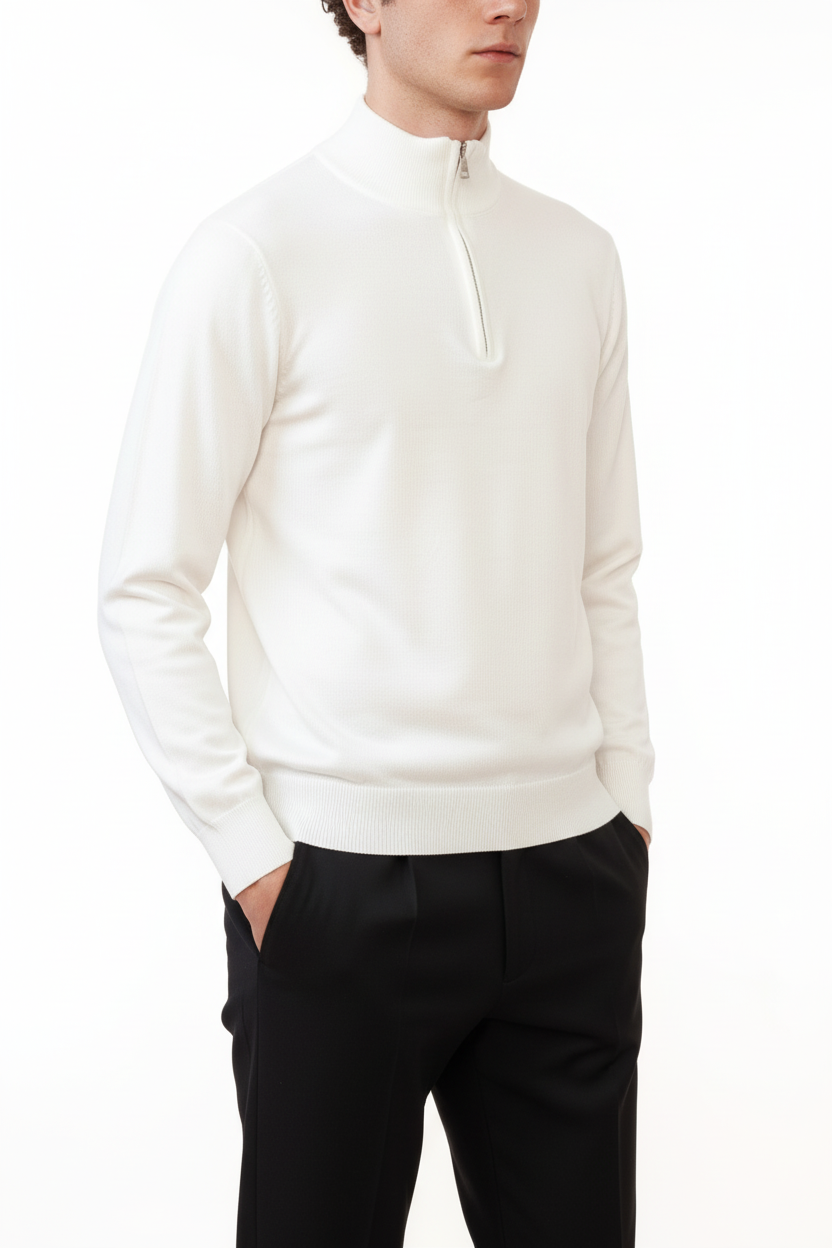 Valenci Halfzip Wit