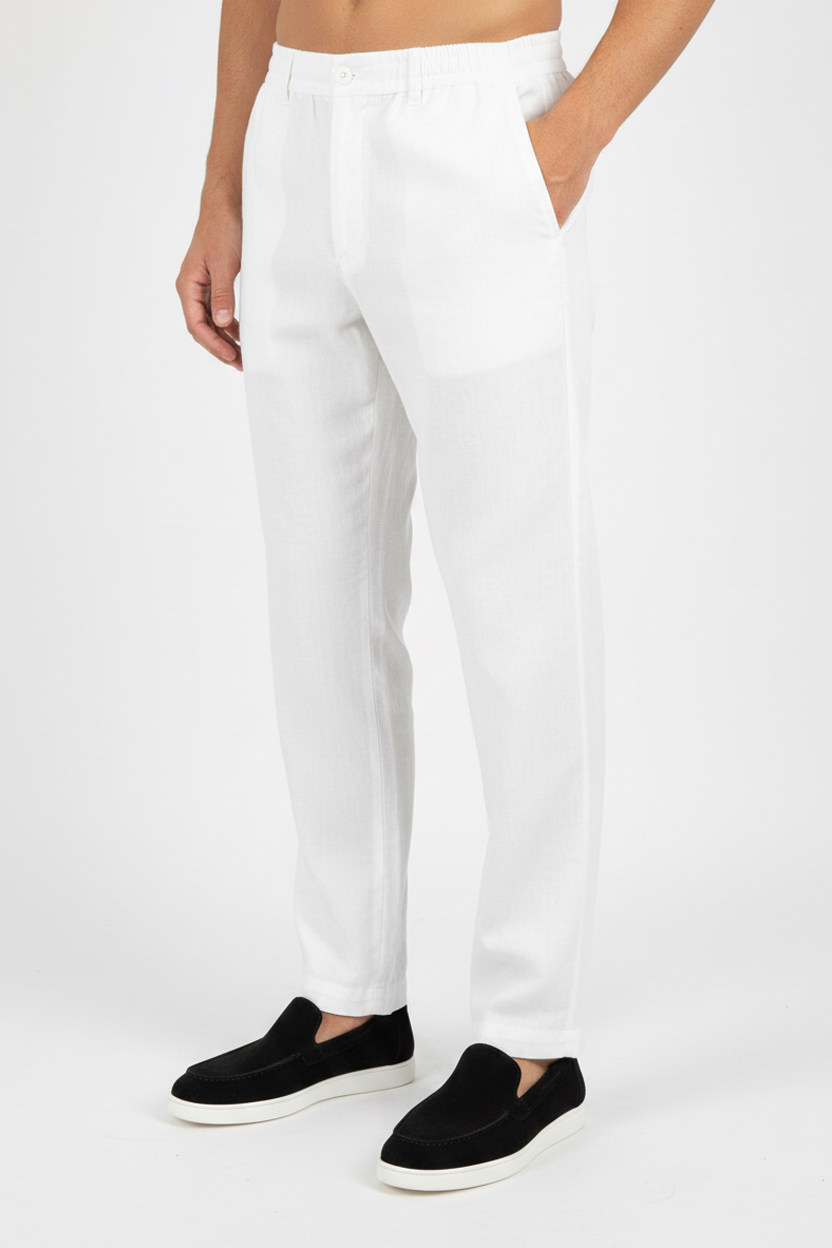 Valenci Leinenhose Weiß