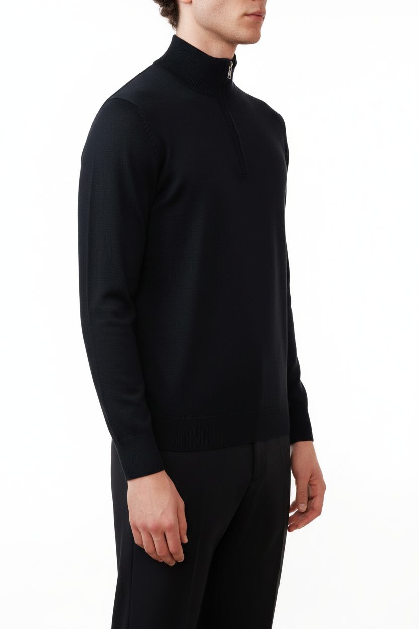 Valenci Halfzip Zwart
