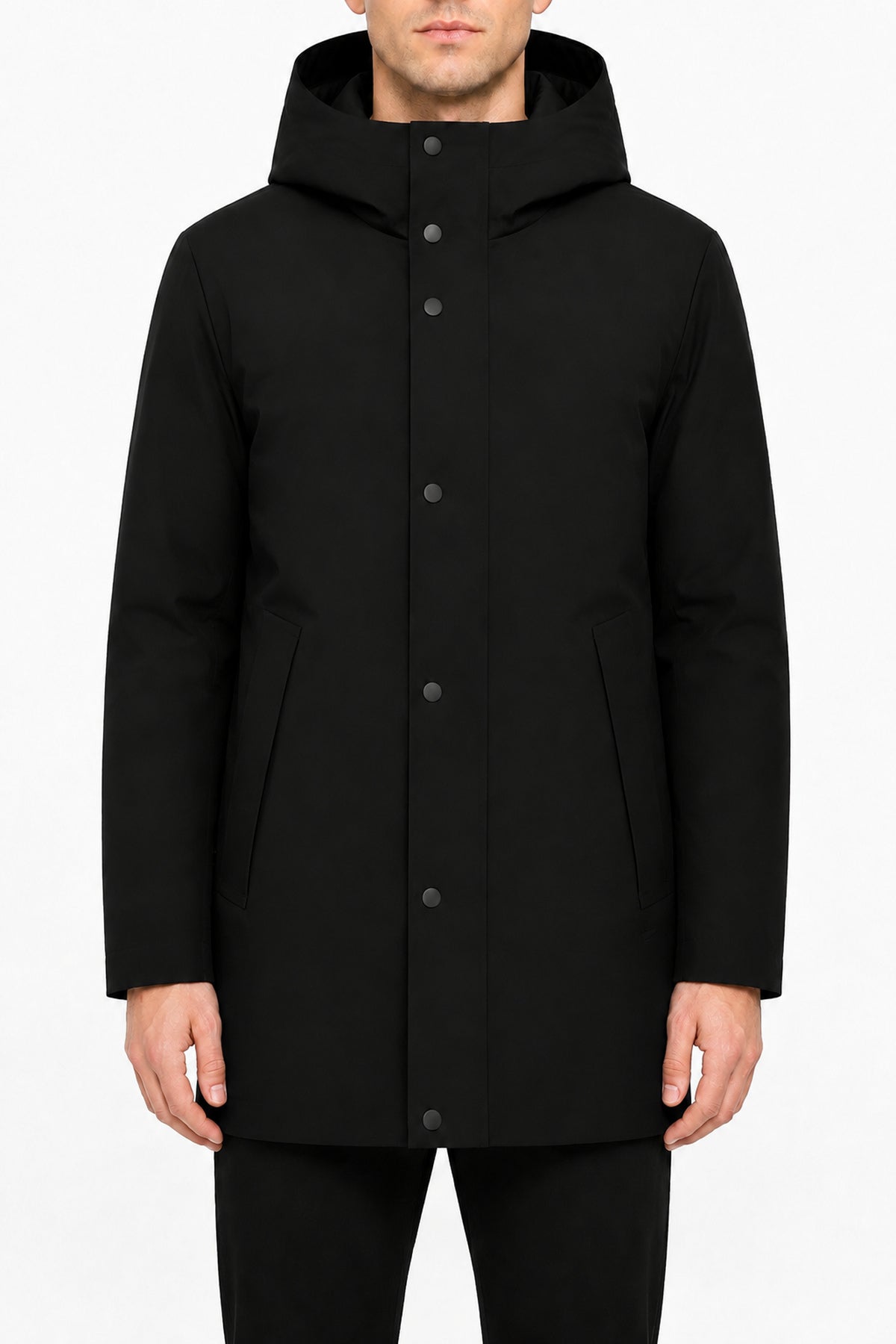 Parka Winterjas Massimo Zwart