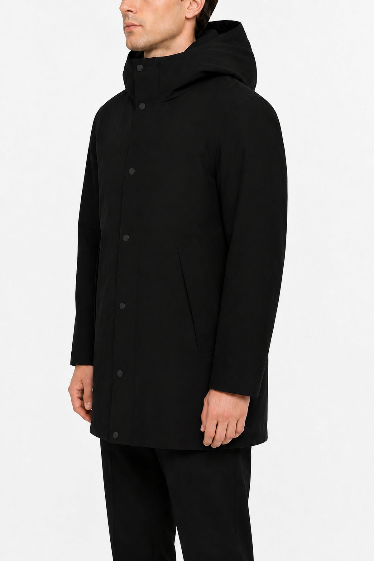 Parka Winterjas Massimo Zwart