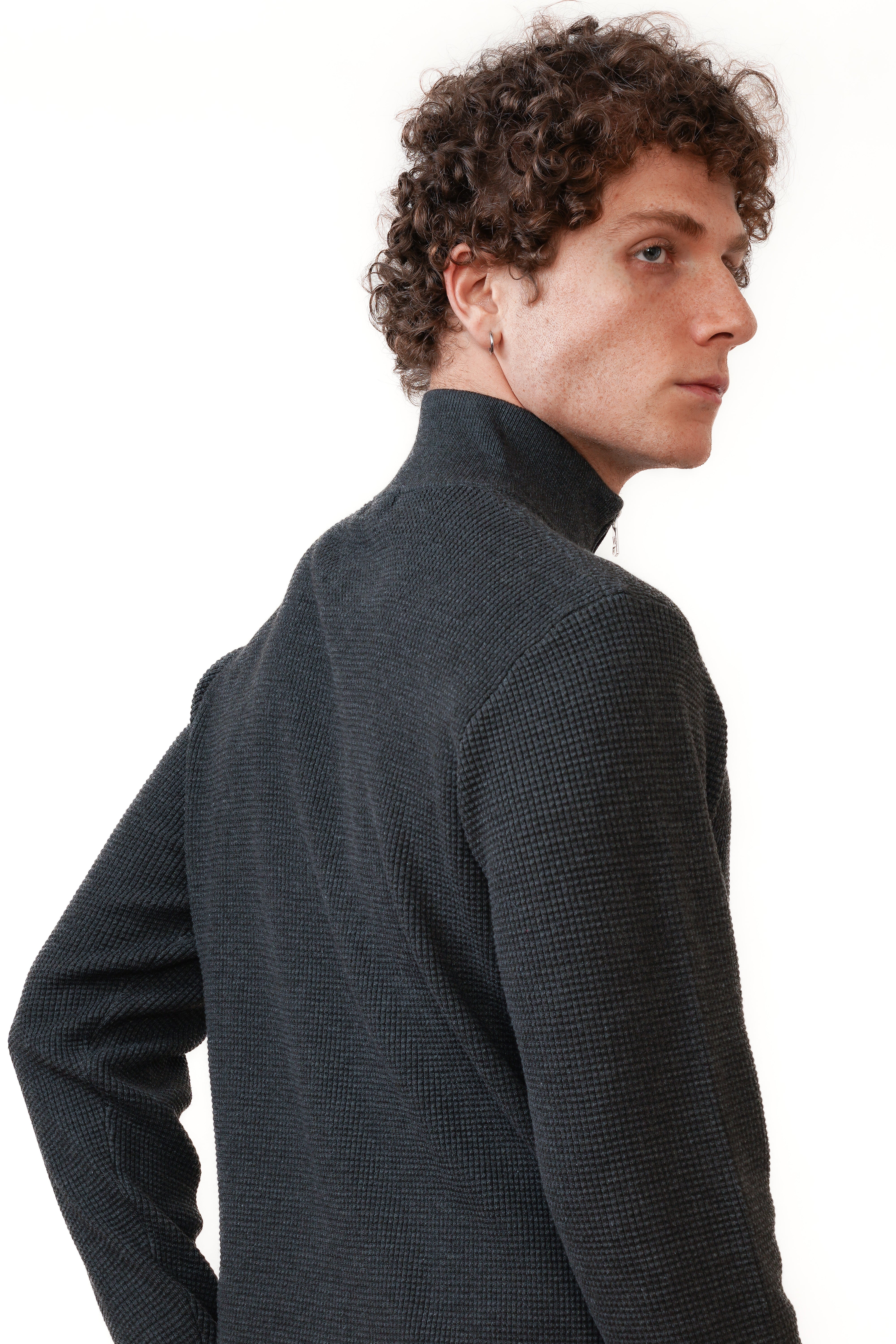 El Saint Halfzip antracita