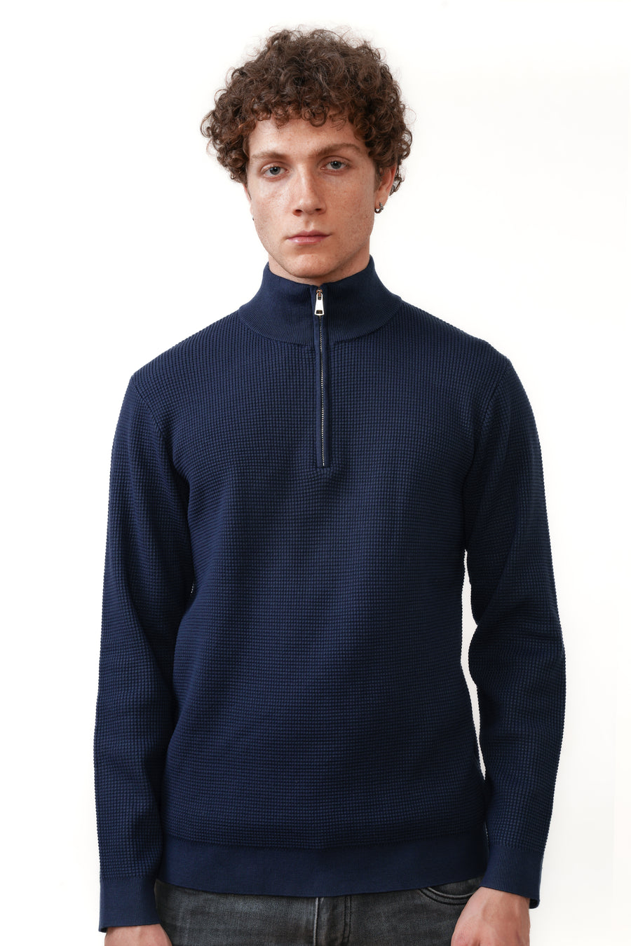The Caspian Halfzip Navy