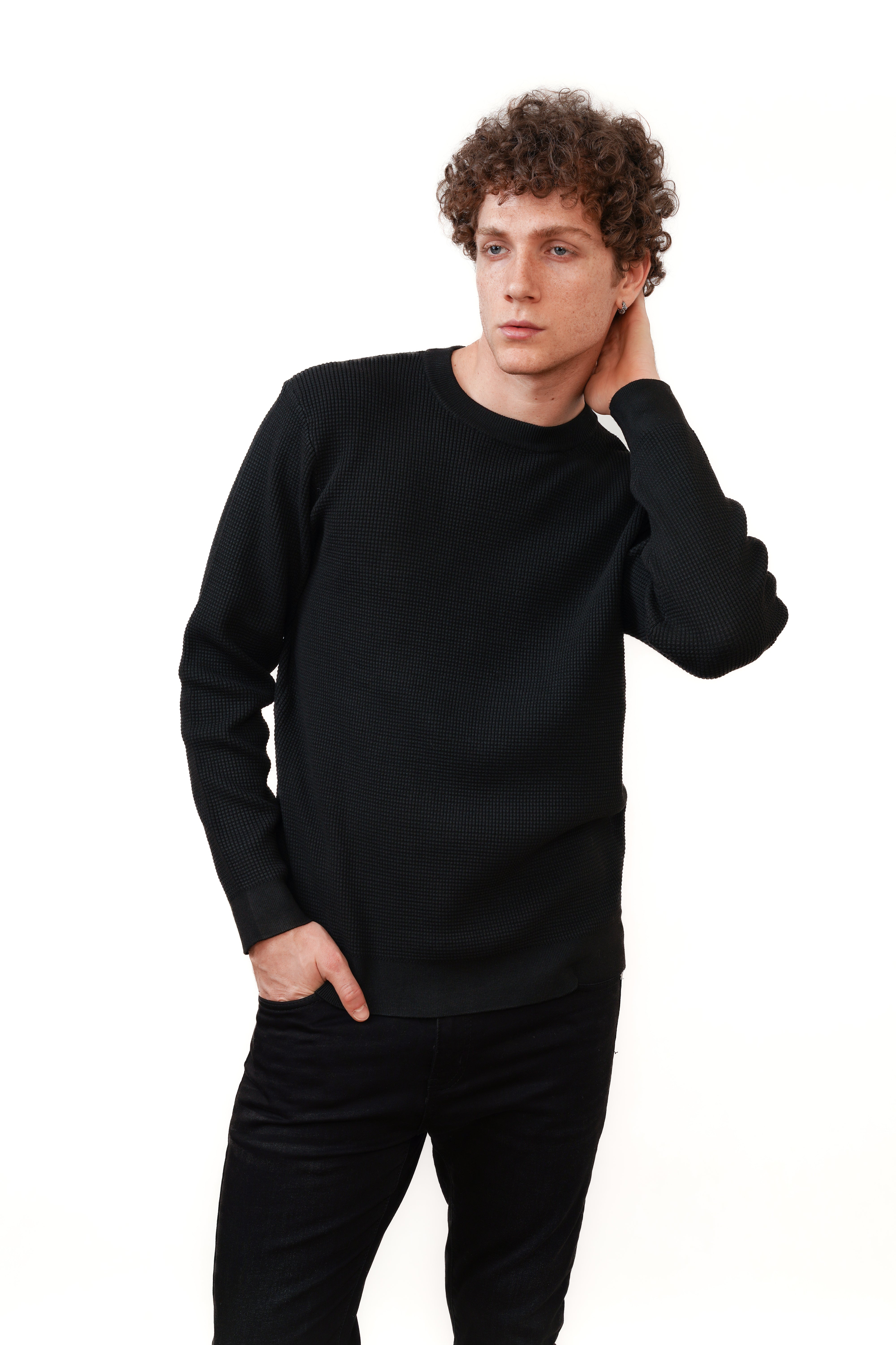 The Saint Crewneck Zwart
