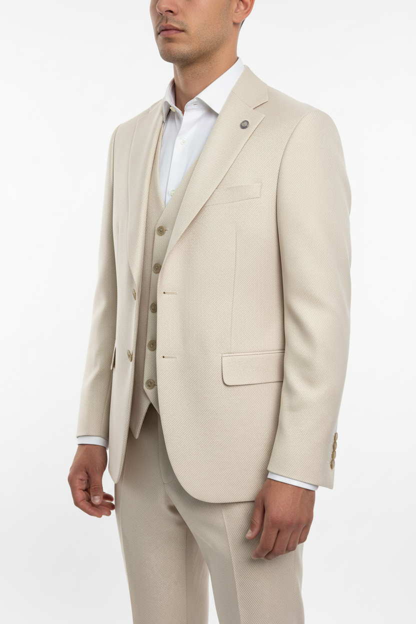 Traje 3 piezas Marcello Beige