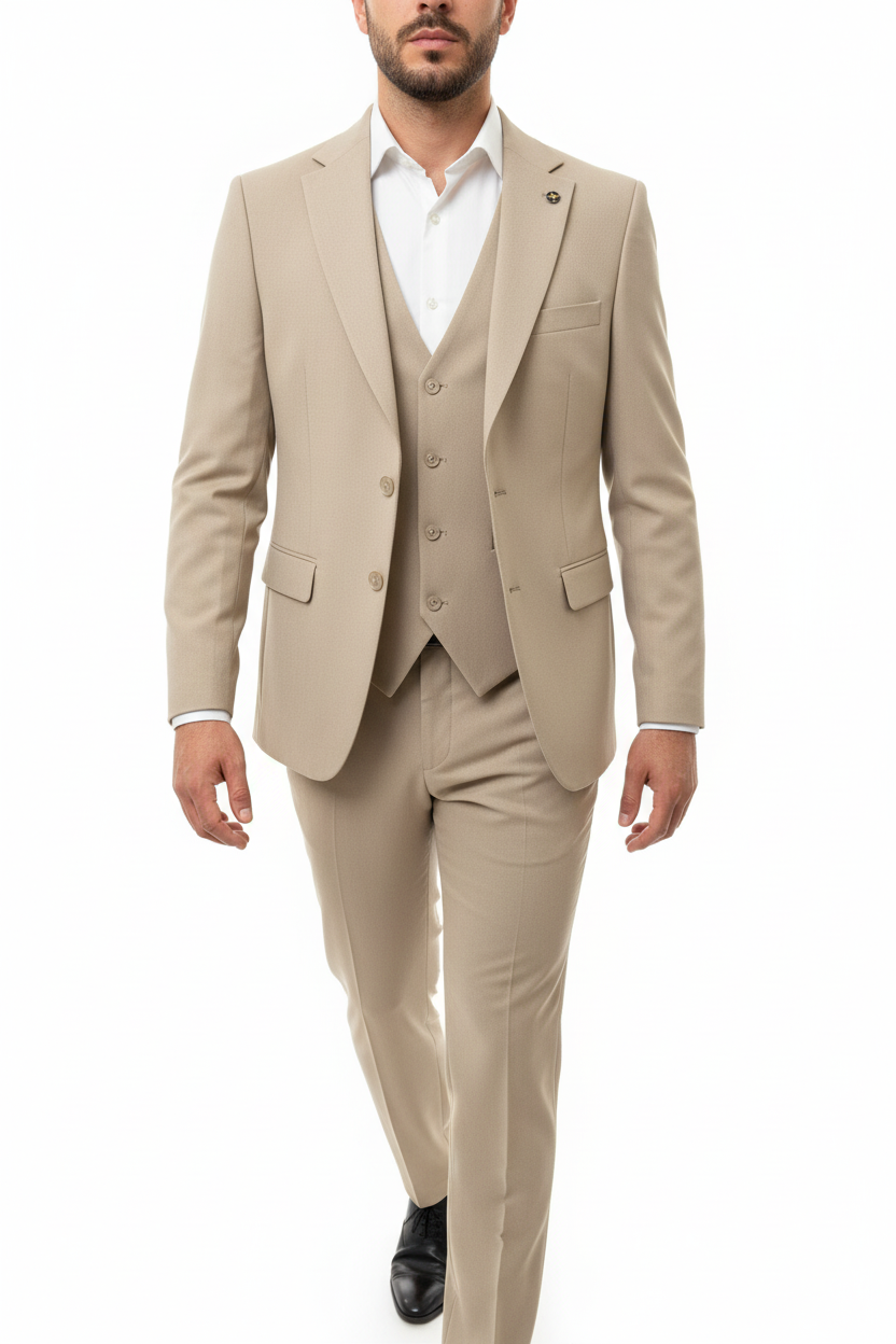 Morvelli Dreiteiliger Anzug Grau