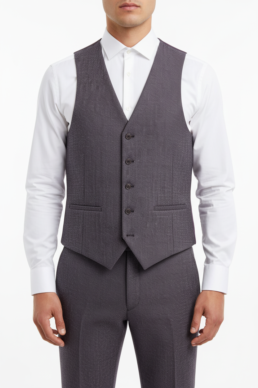 Raffaele Three-piece Suit Purple