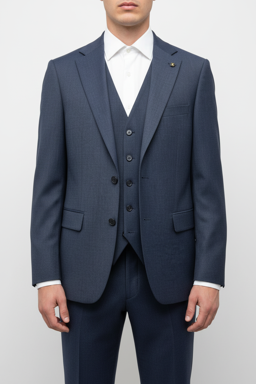 Sartoria Driedelig Pak Navy