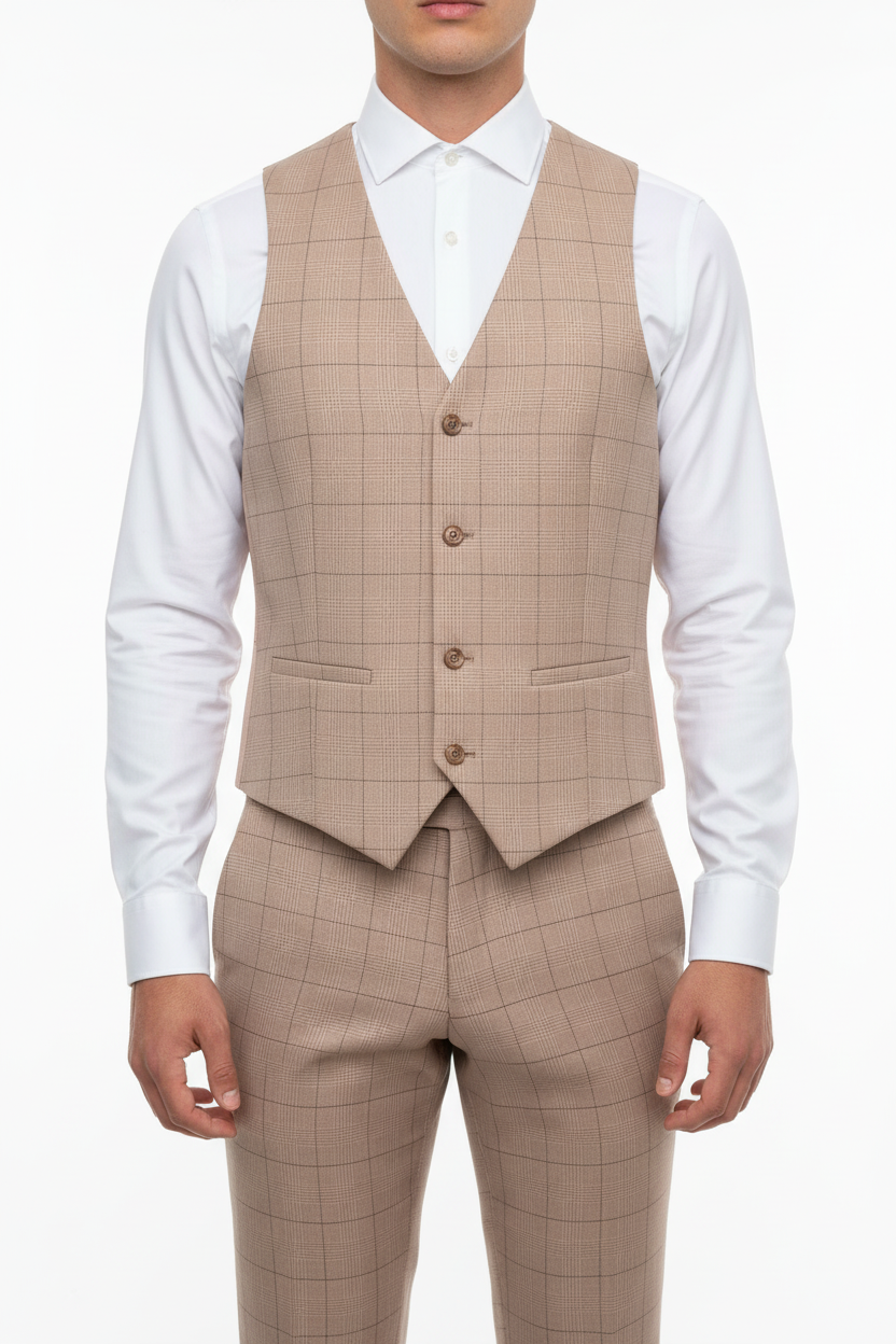 Napoli Three-Piece Suit Sand