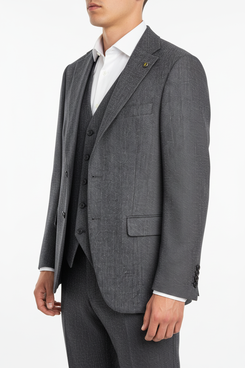 Raffaele Driedelig Pak Antraciet