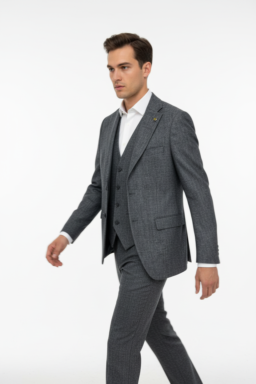 Raffaele Driedelig Pak Antraciet