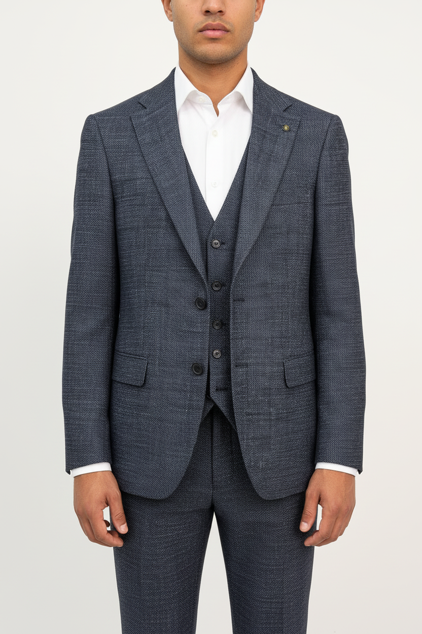 Raffaele Driedelig Pak Navy