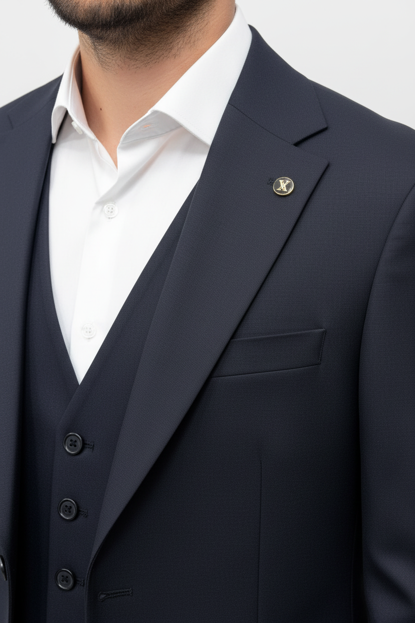 Lorenzo Driedelig Pak Navy