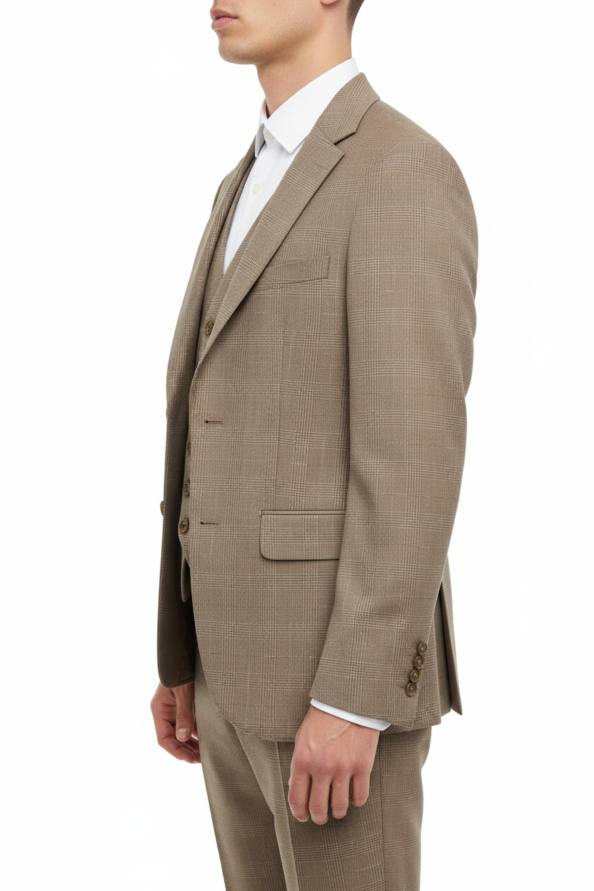 Napoli Three-piece Suit Taupe
