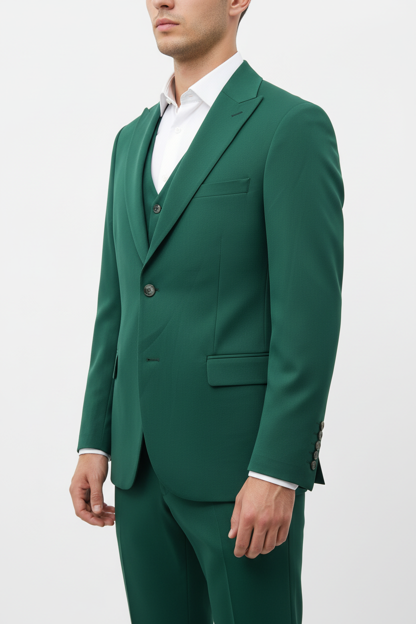 Traje 3 Piezas Verdi Verde