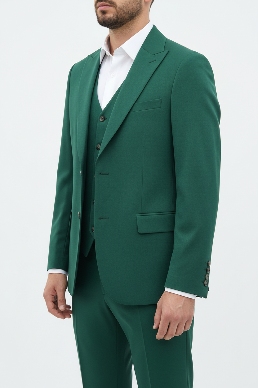 Traje 3 Piezas Verdi Verde