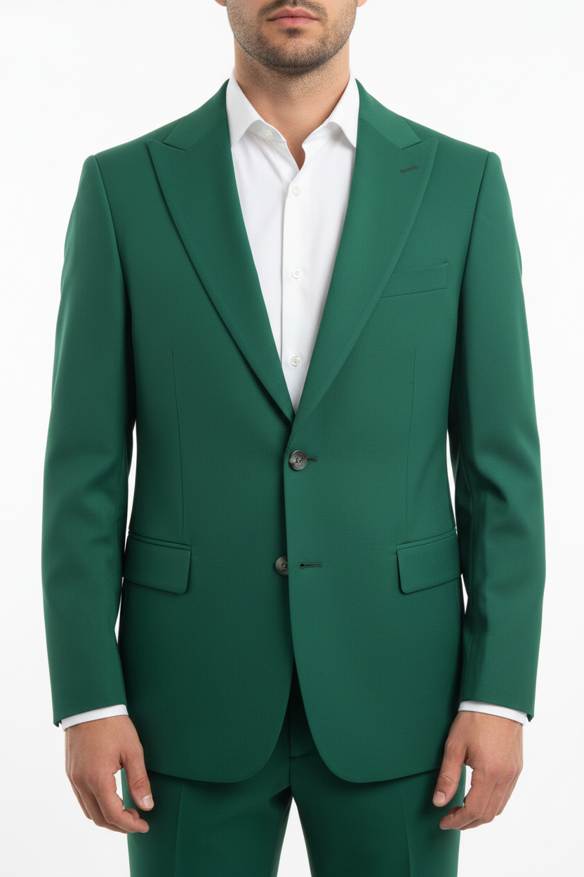 Verdi Three-piece Suit Green
