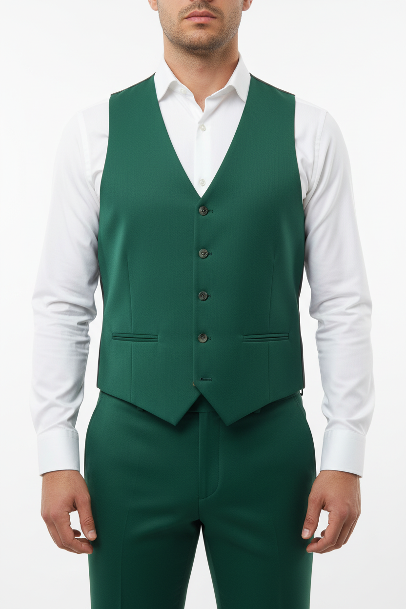 Traje 3 Piezas Verdi Verde