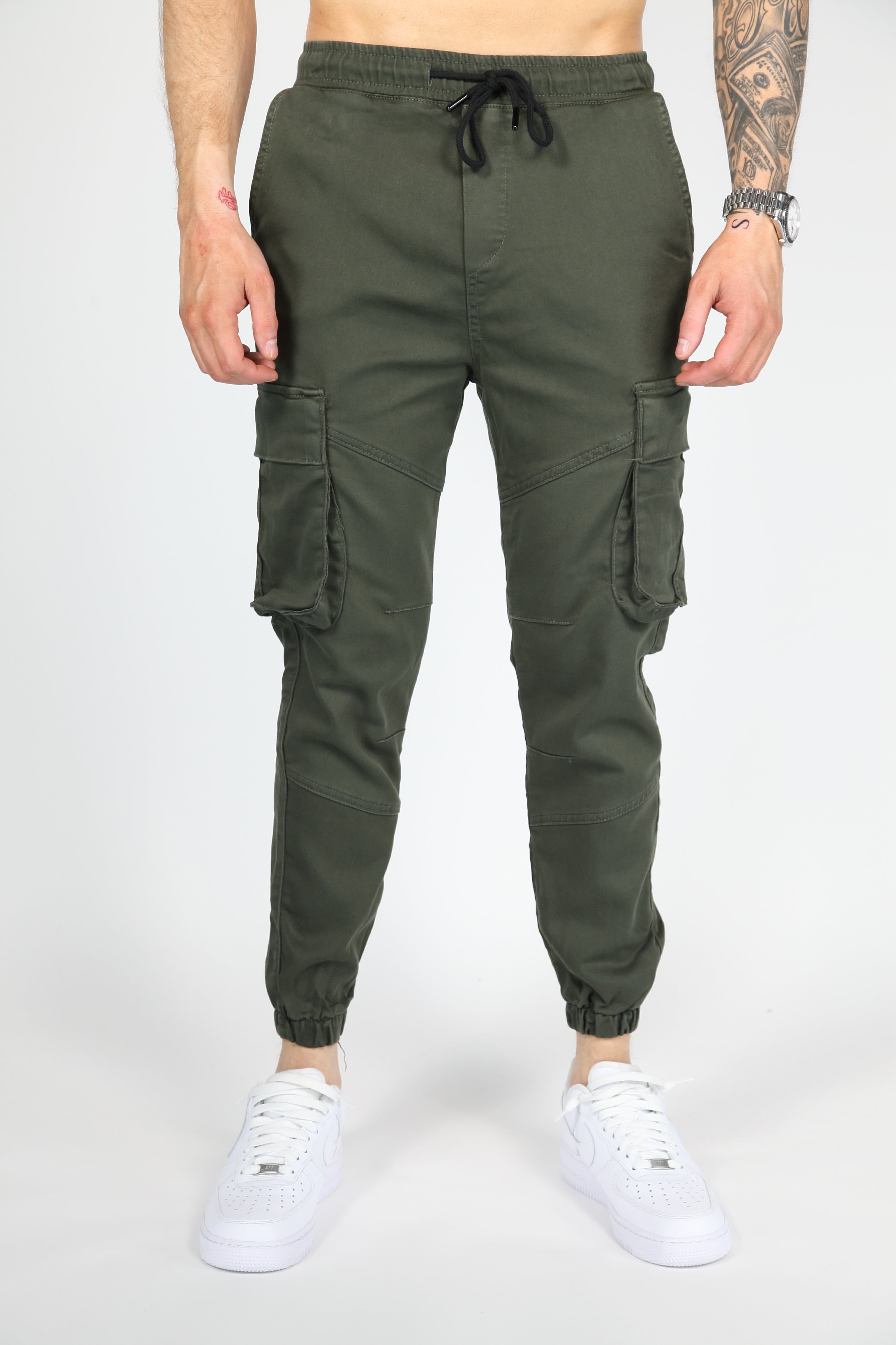 Pantalon de cargaison tactique vert