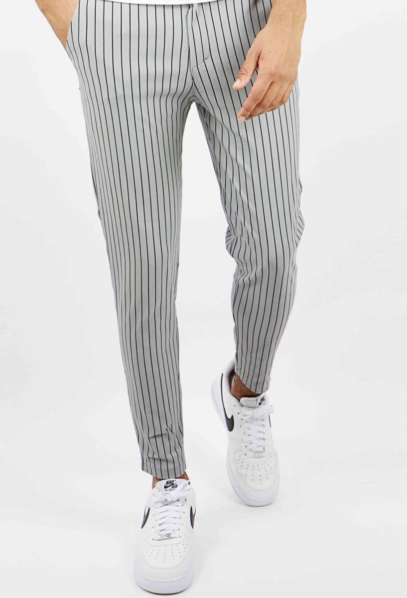 Chino Stripe Gray