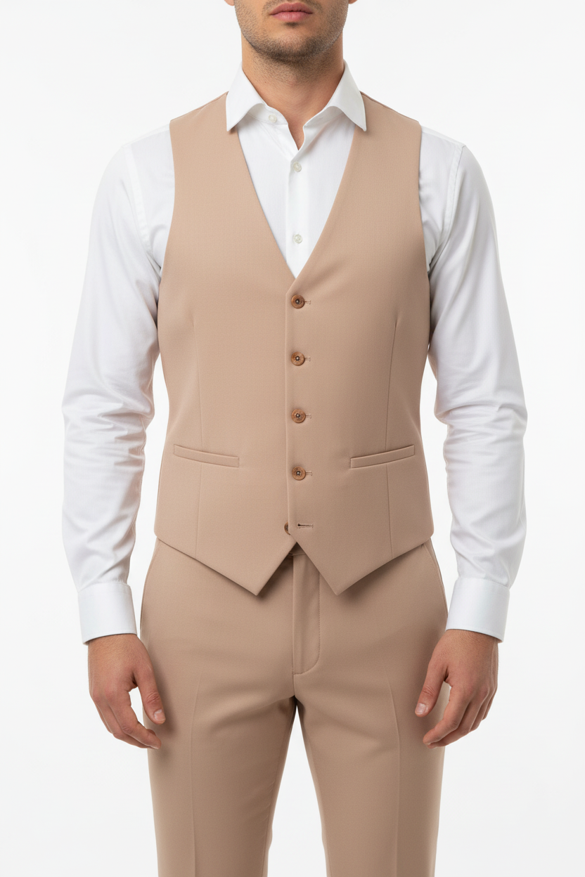 Monaco Double Breasted Suit Salmon