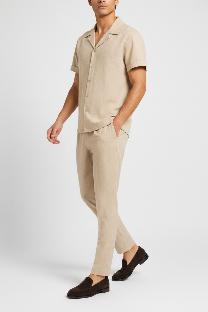 Conjunto de Lino Portofino Beige