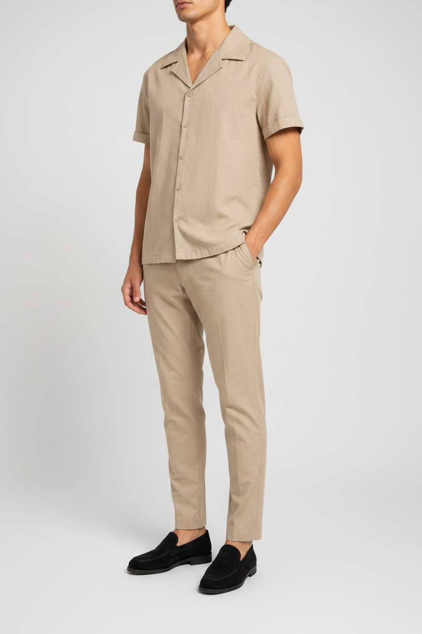 Conjunto de Lino Portofino Beige