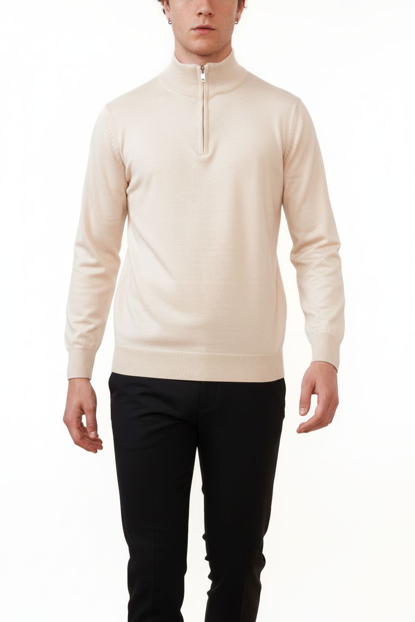 Valenci Halfzip Beige