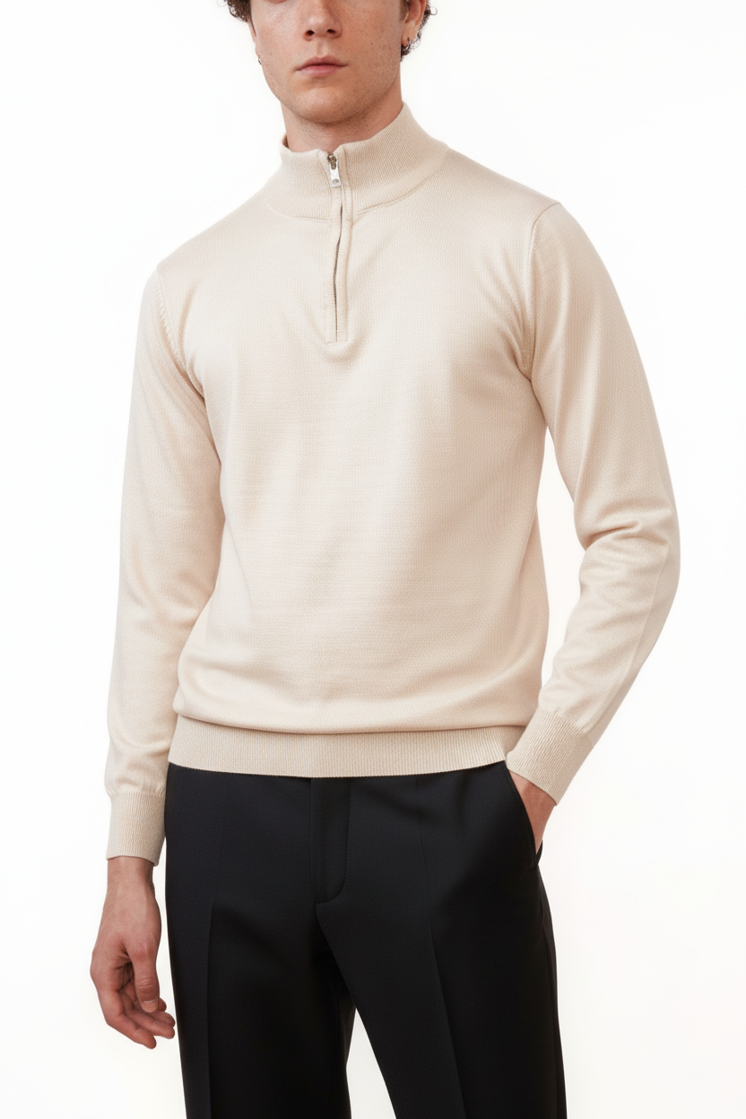 Valenci Halfzip Beige
