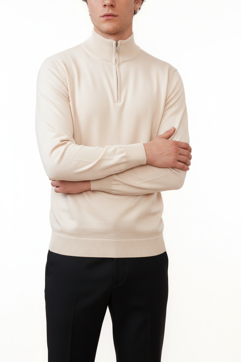 Valenci Halfzip Beige