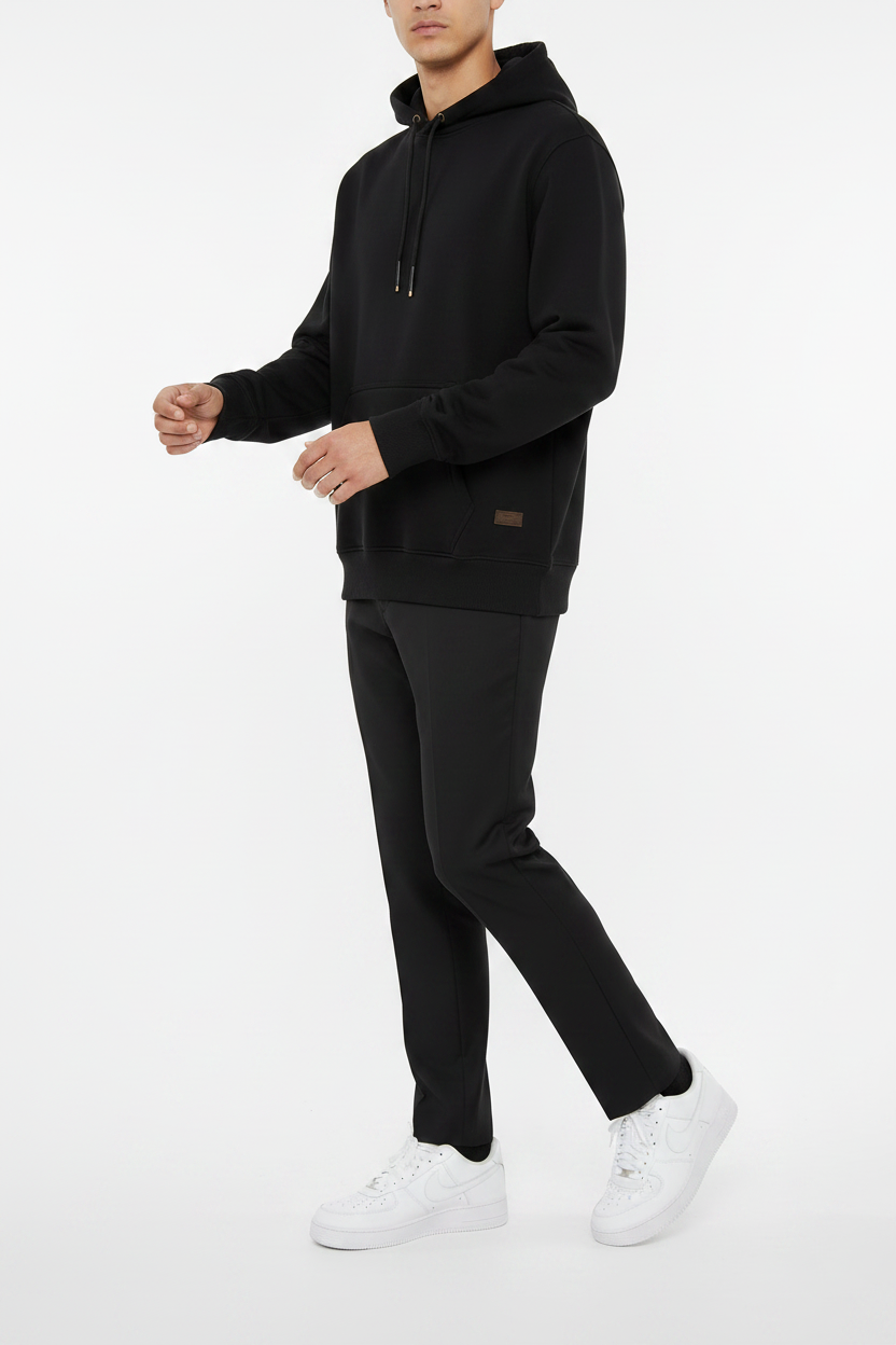 Felpa con cappuccio Arya nera