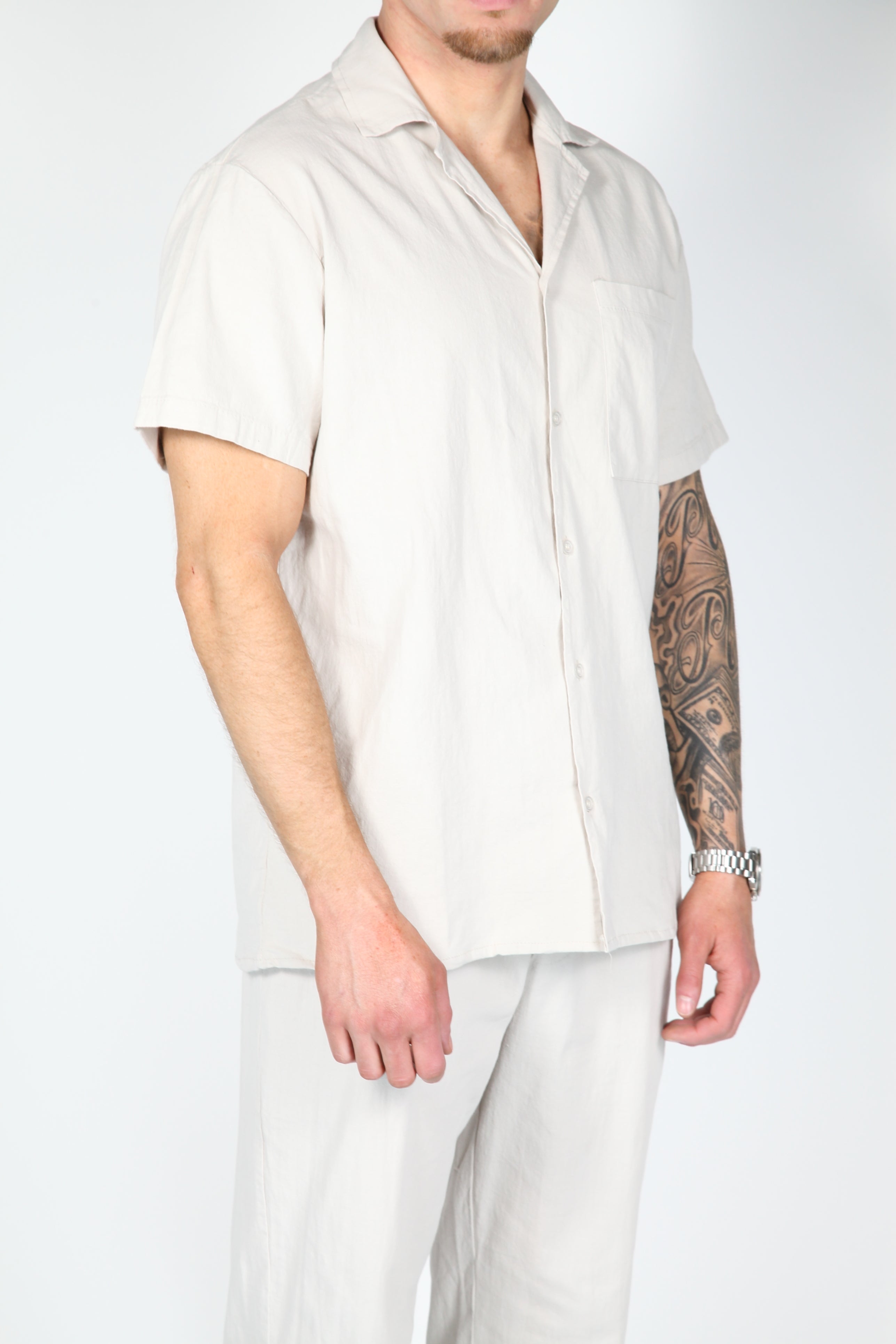 Il beige set di lino mirag