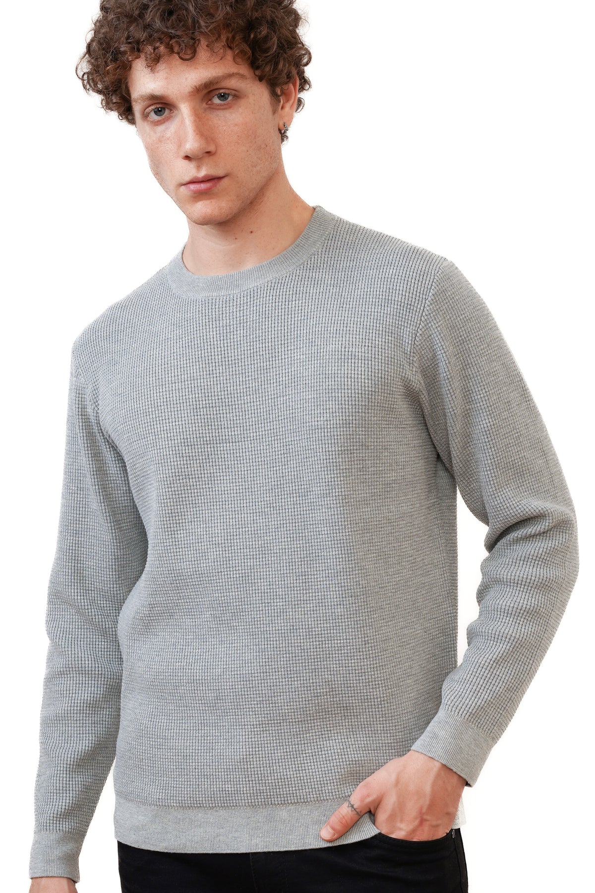 The Caspian Crewneck Grijs