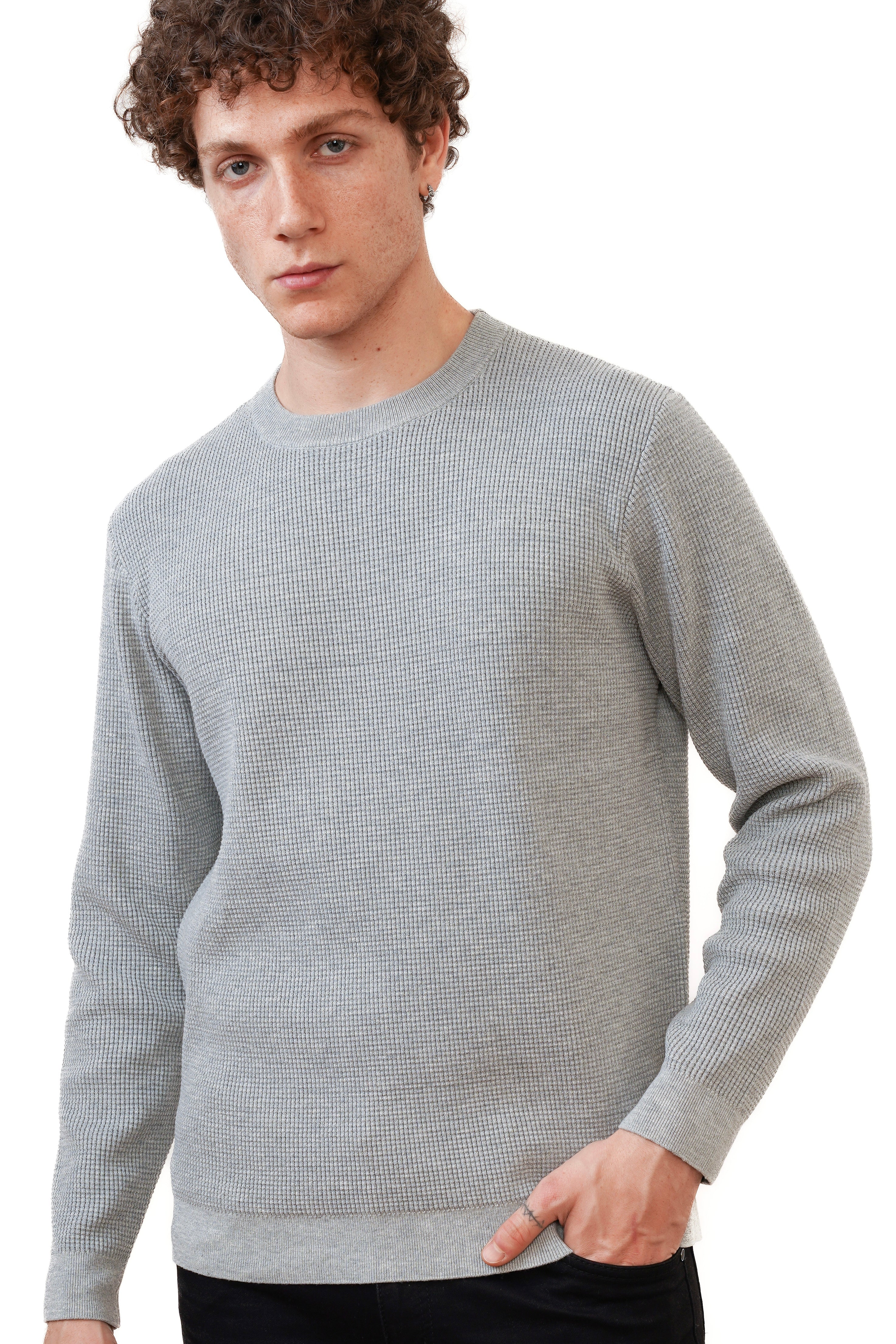 The Saint Crewneck Grijs