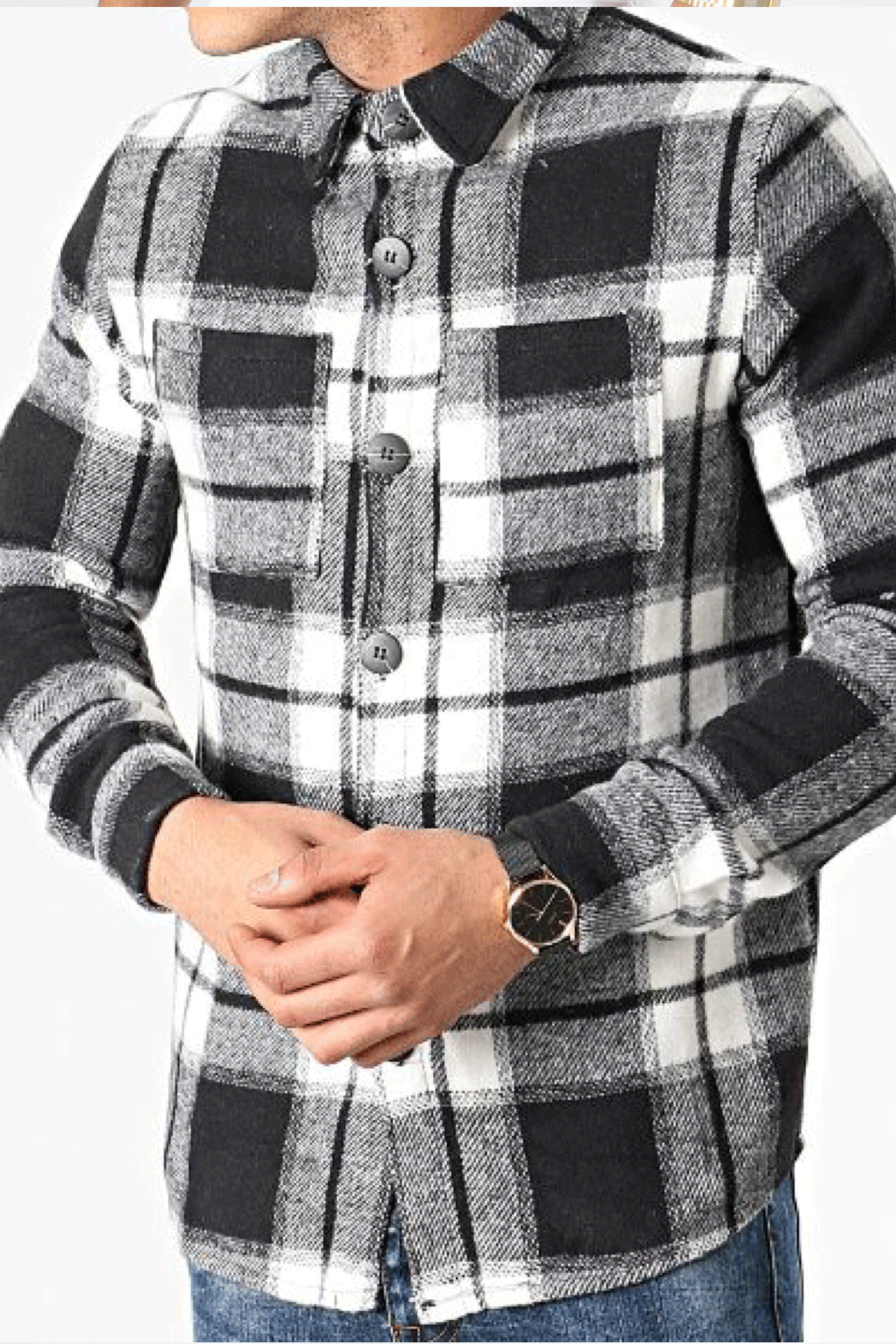 Flannel Jacket Black New York
