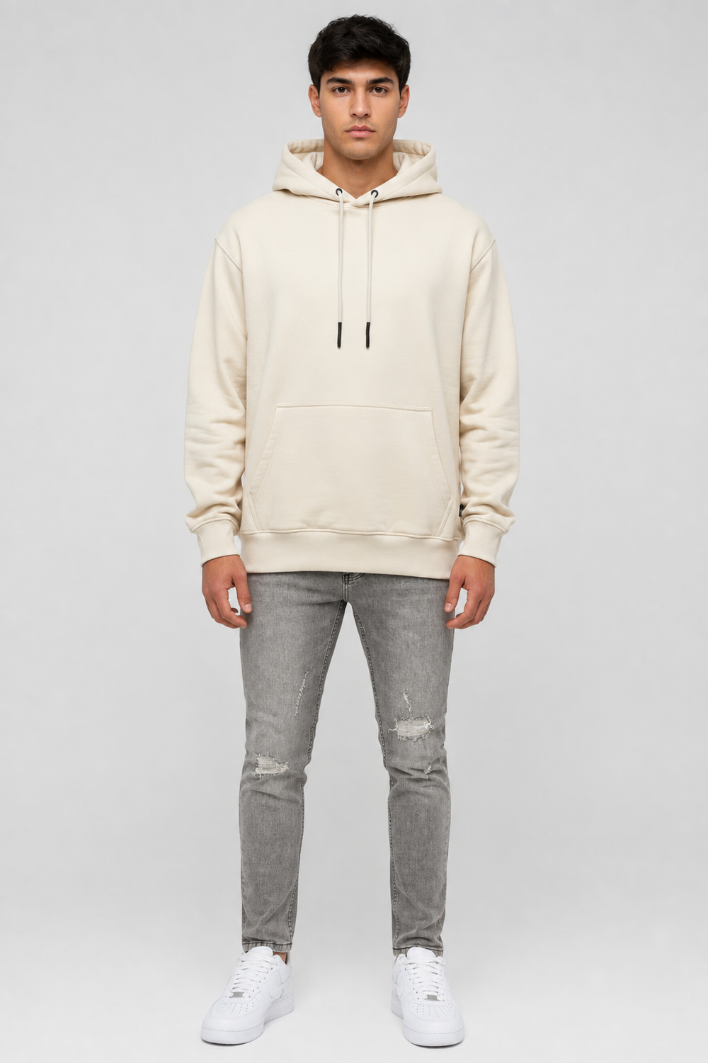 Daily Set Hoodie Crème & Grijs