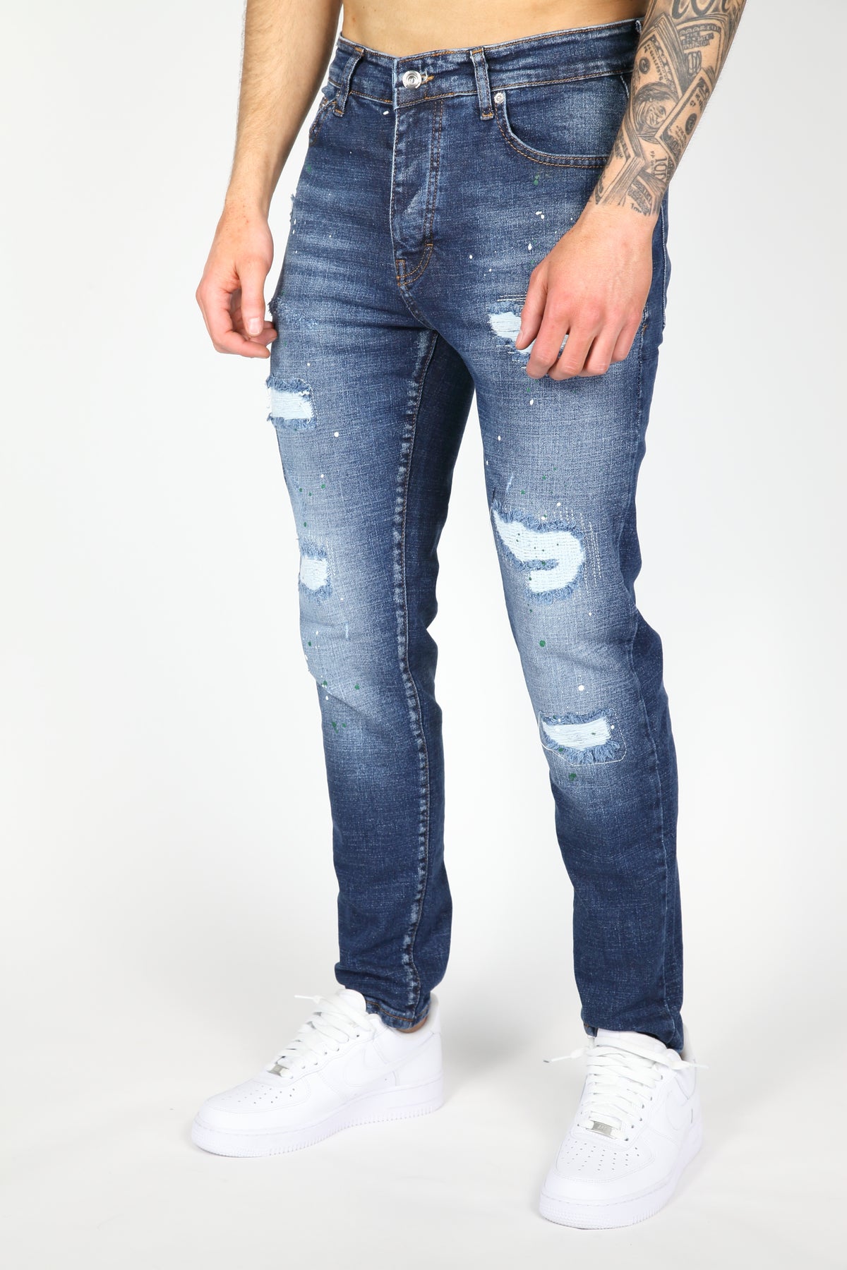 The Ripped Jeans Blauw