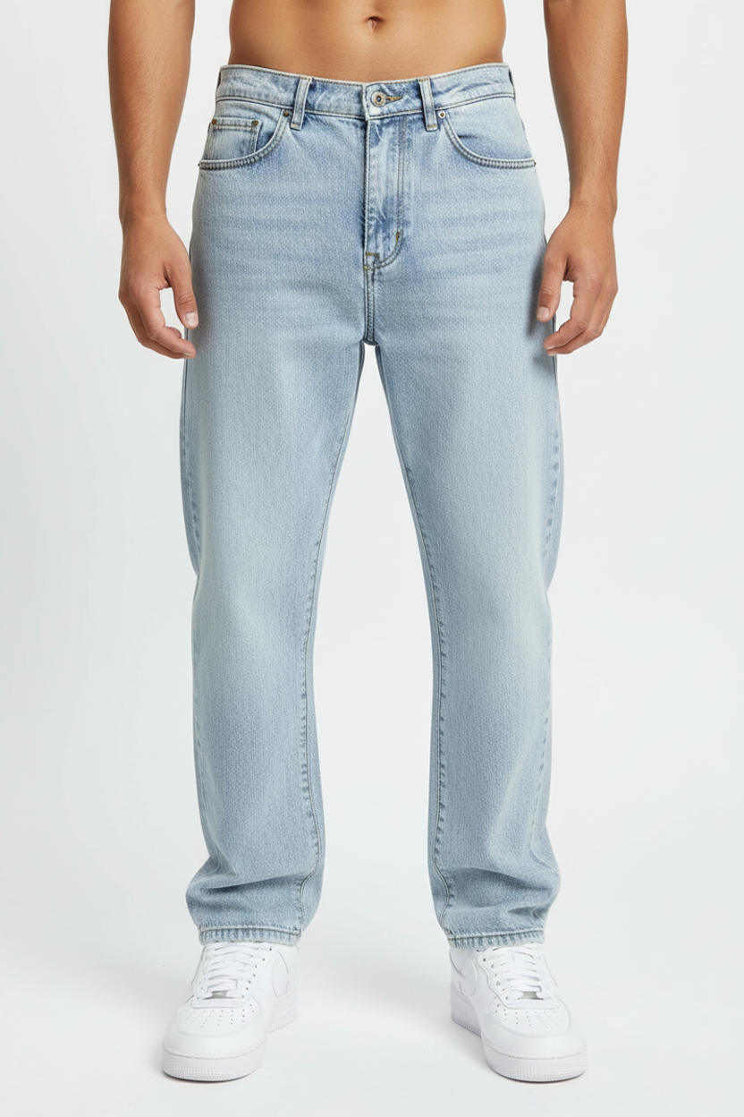 Capo Loose Fit Jeans Hellblau